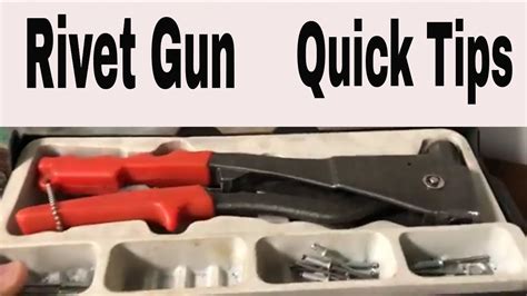 how to use a rivet gun.